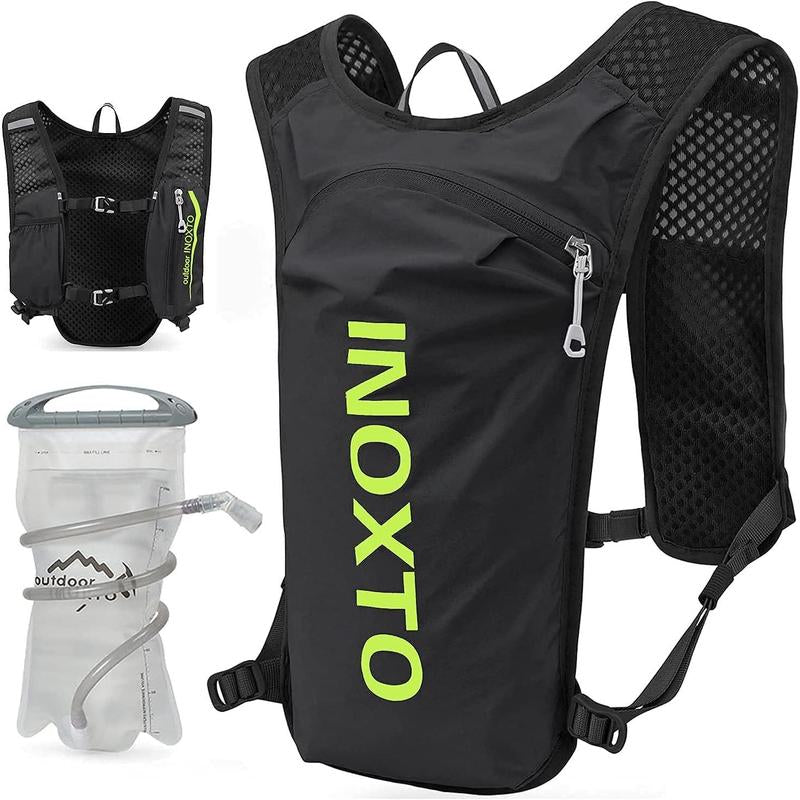 Running Hydration Vest Backpack,Lightweight Insulated Pack with 1.5L Water Bladder Bag Daypack for Hiking Trail Running Cycling Race Marathon for Women Men