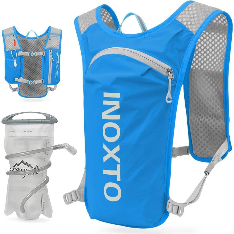 Running Hydration Vest Backpack,Lightweight Insulated Pack with 1.5L Water Bladder Bag Daypack for Hiking Trail Running Cycling Race Marathon for Women Men